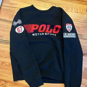 Ralph Lauren Polo Motor Sport Black Sweater